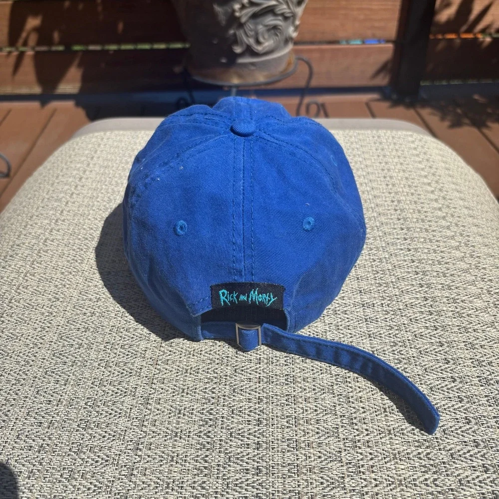 Rick and Morty Baseball Cap Unisex OSFM Blue Excellent Mr. Meeseeks Hat